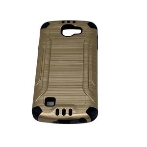 LG Spree Optimus Zone‎ 3 VS425 K4 Shockproof Slim Combat Brushed Phone Case Gold